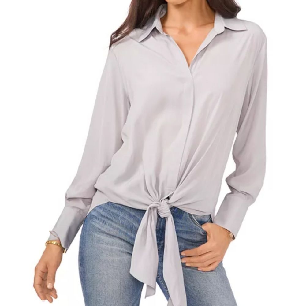 Vincecamuto Tie Front Blouse